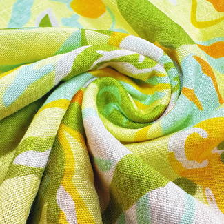 Leve ac Dura Polyester Cotton Digital Sublimatio Typographia Fabric