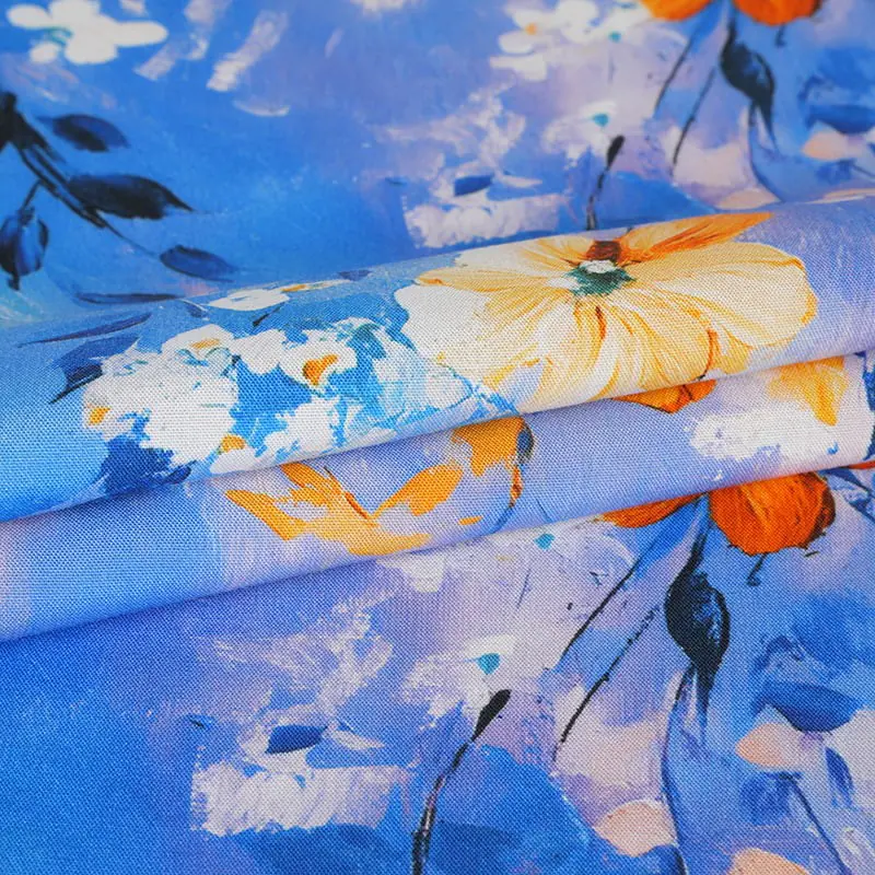 Eco-amica Rayon Reactive Typographia Fabric