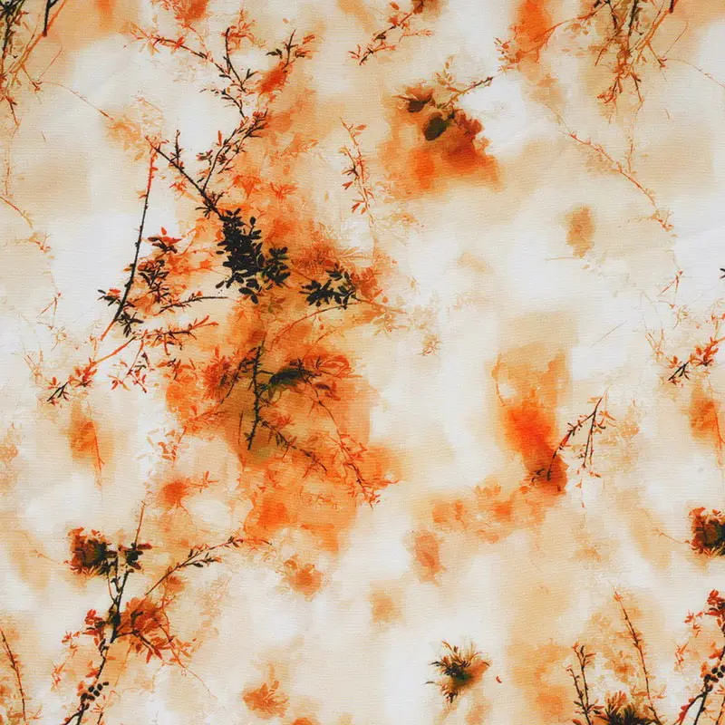 Eco-amica Rayon Reactive Typographia Fabric
