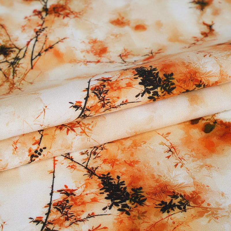 Eco-amica Rayon Reactive Typographia Fabric