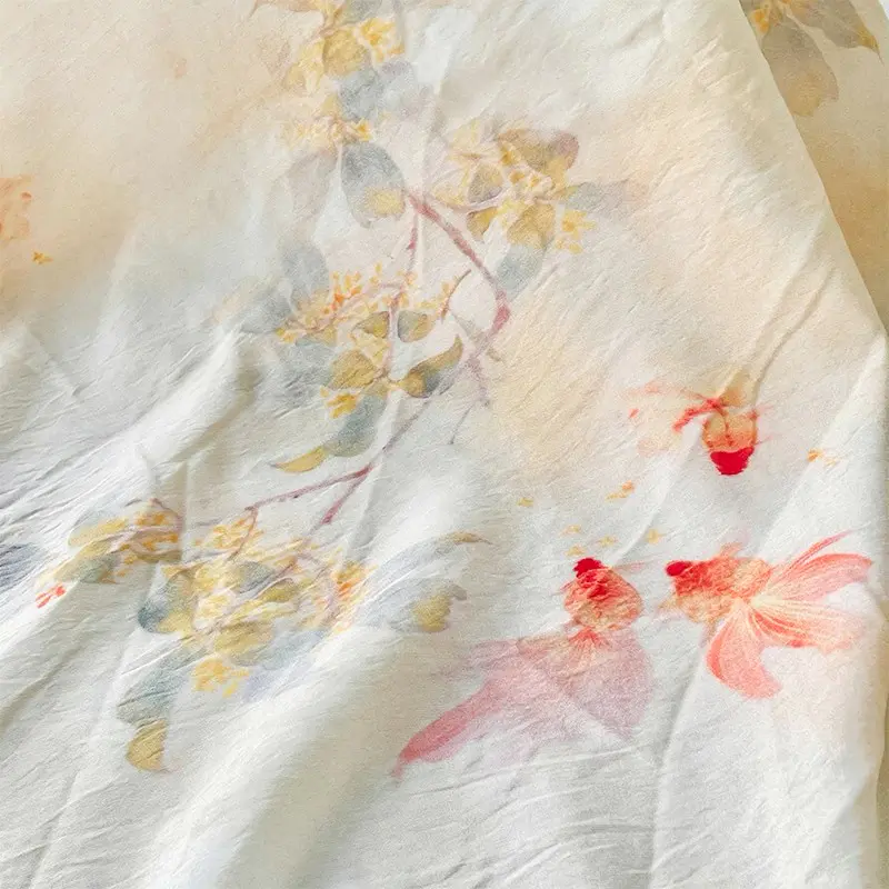 Summus Twist Mono-Fimentum Rayon Crepe Fabric